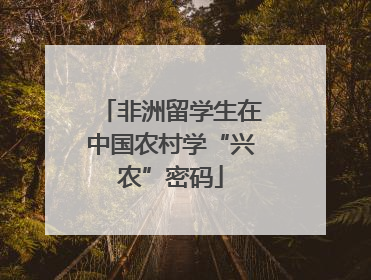 非洲留学生在中国农村学“兴农”密码